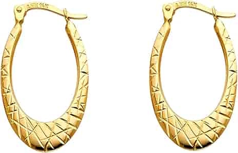 ピアス LESS IS MORE 14K gold oval earrings m 61eIe73NK2L._UY1000_.jpg
