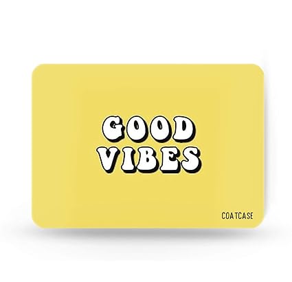 COATCASE Good Vibes Printed Designer Rubber Base with Anti Skid Feature for Computer and Laptop Office and Gaming Printed Mouse pad