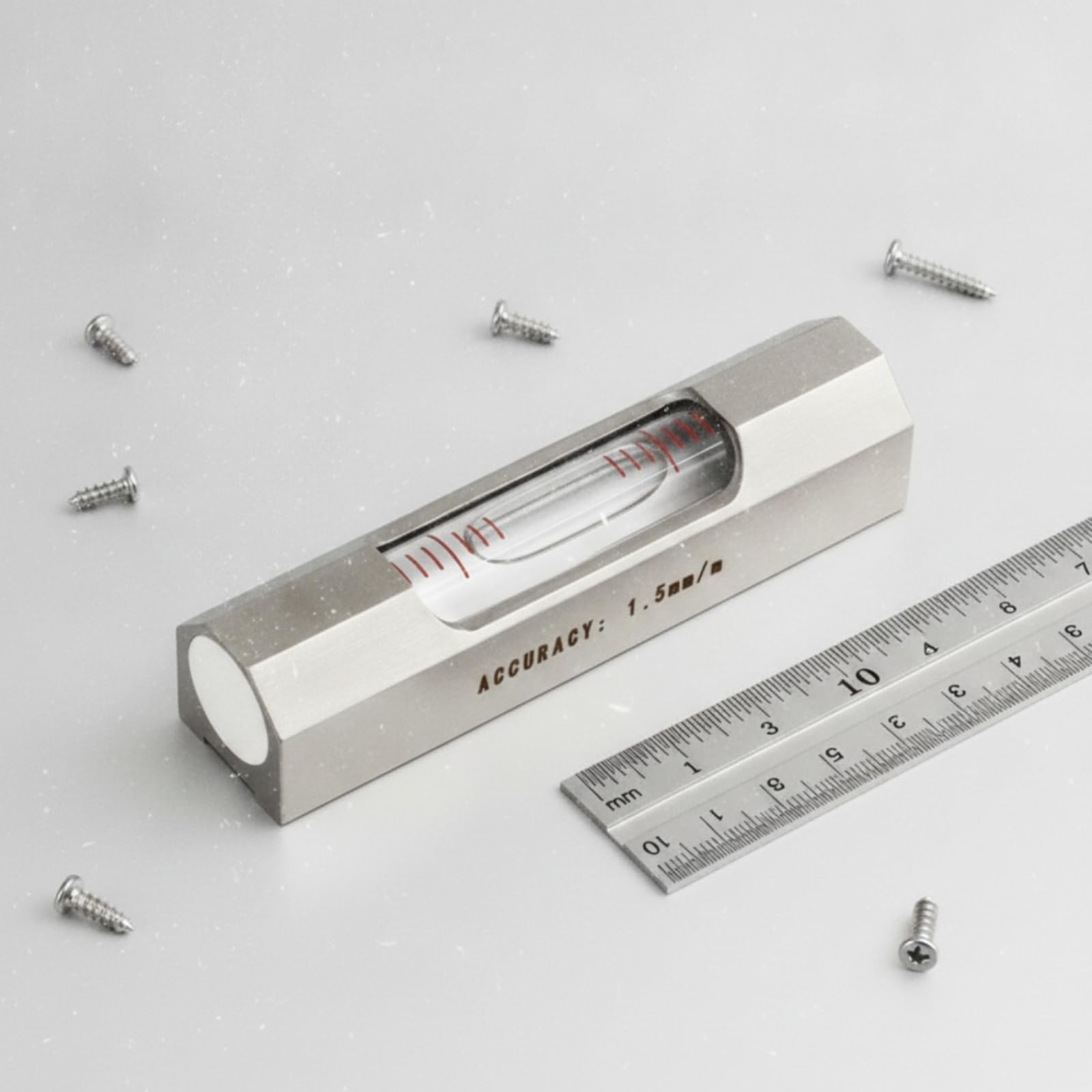 Mini Compacto lgado Herramienta para Bricoles, Carpinteros, Taller, 84x20x20mm, Precisión 0.1mm/M