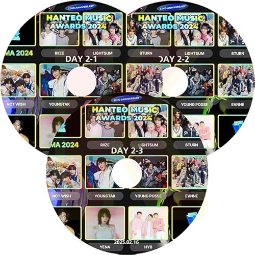 K-POP DVD 32TH HMA HANTEO MUSIC AWARDS DAY2 3Set 2025.02.16 KPOP DVD