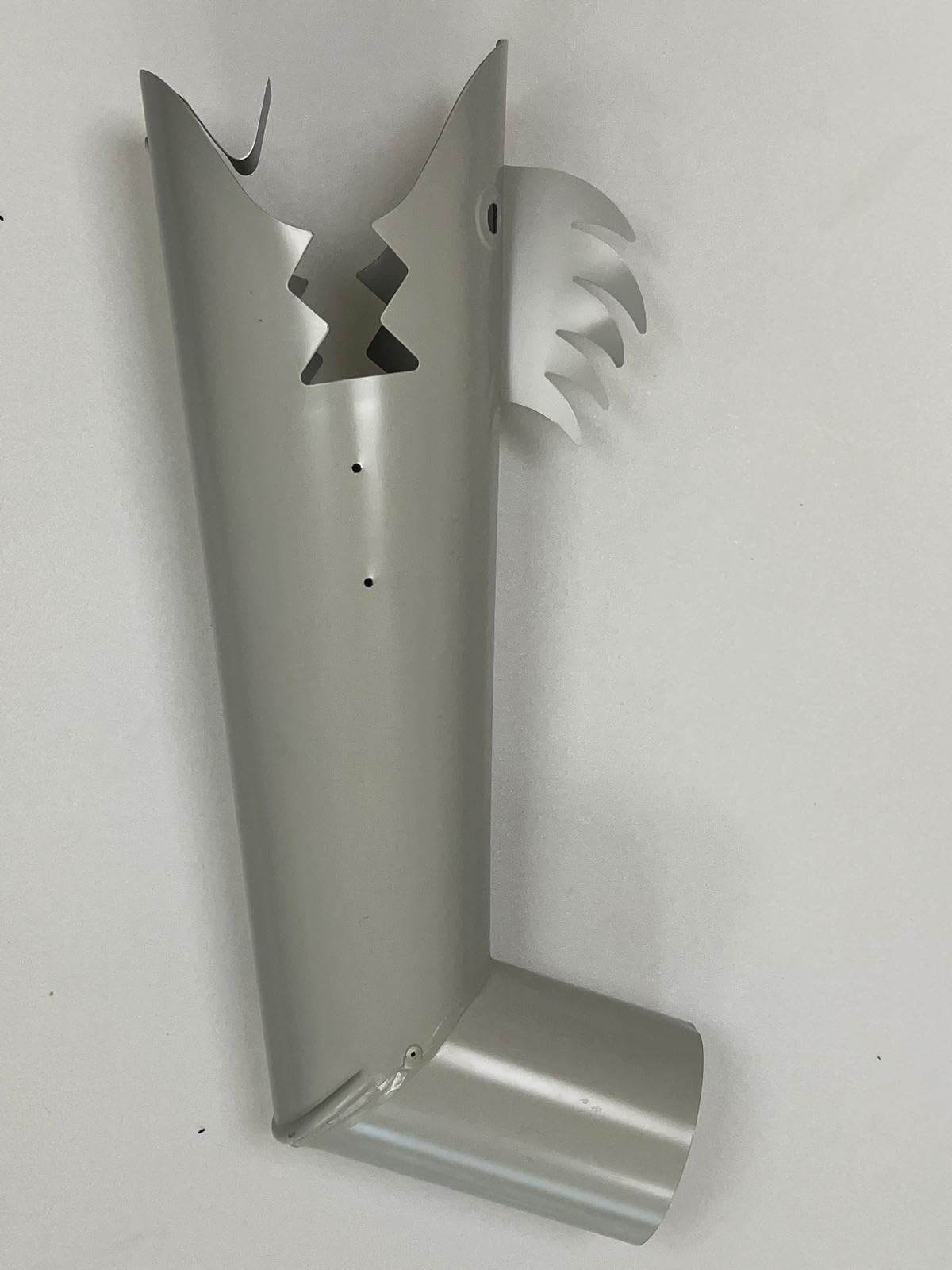 Gocciolatoio ornamentale Drago D 80 mm alluminio bianco grigio scarico pluviale