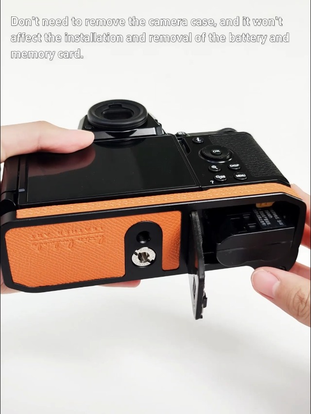 Watch Iborrys - Camera Genuine Leather Half Case for Nikon Zf on