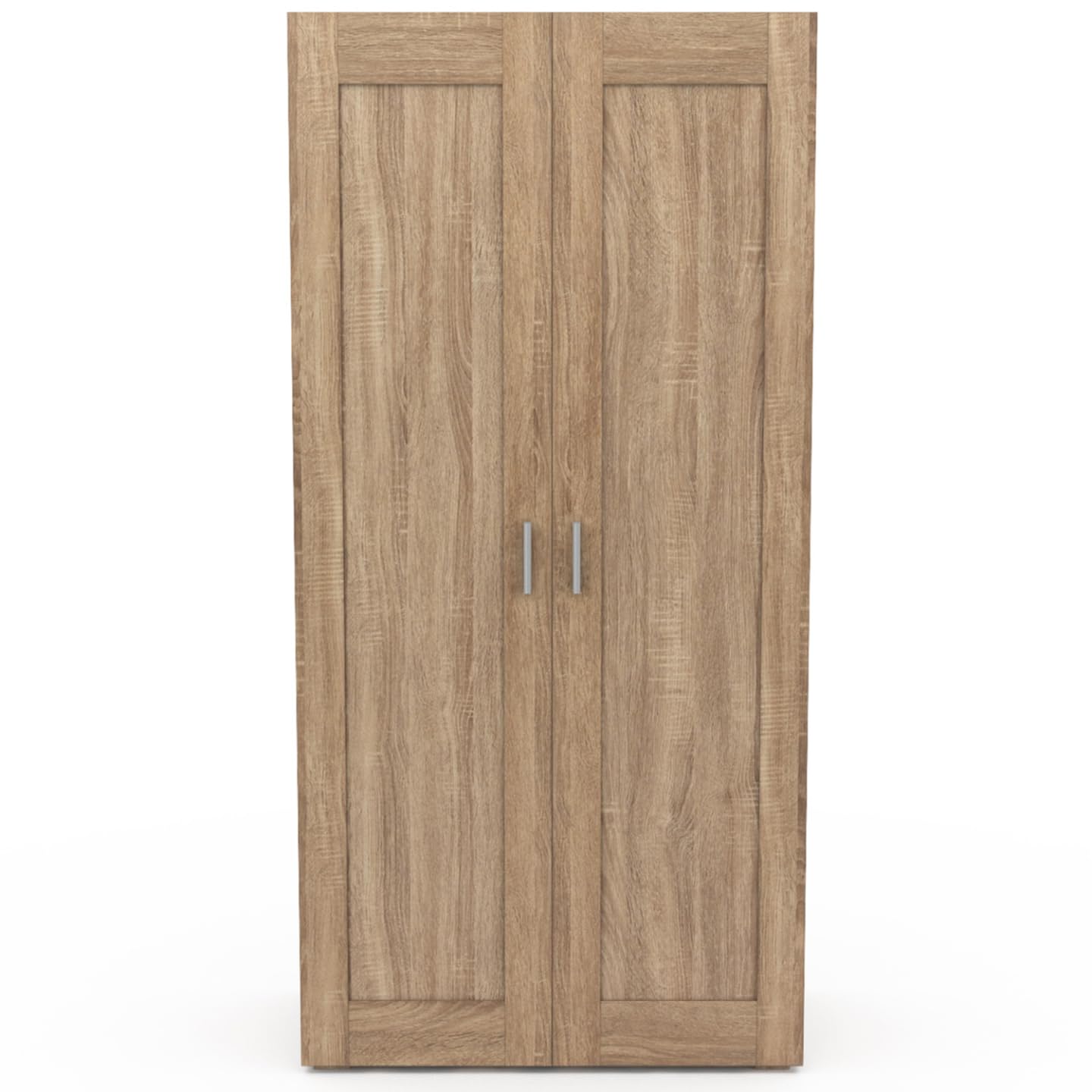 IDMarket - Armoire 2 Portes VITO hêtre
