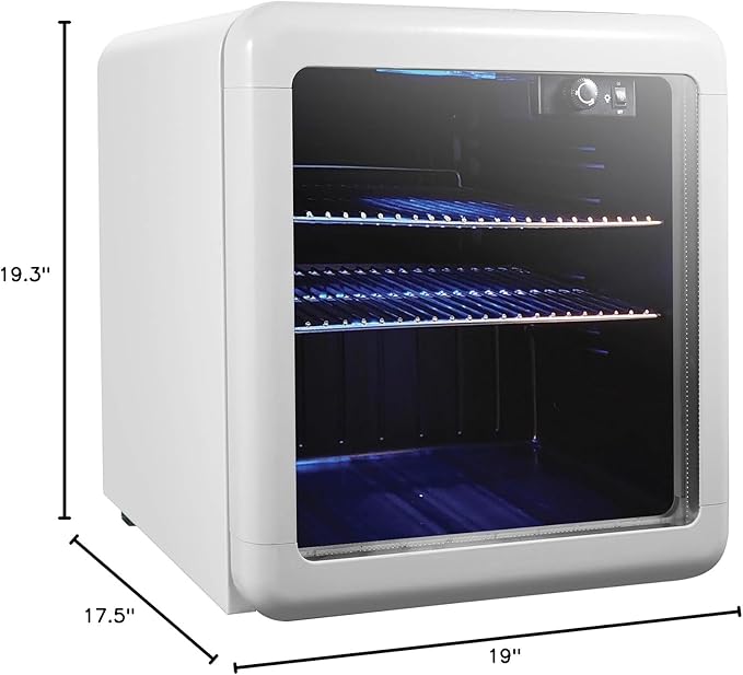 Magic Chef MCB17CHW Beverage Cooler, White on Fridge.com