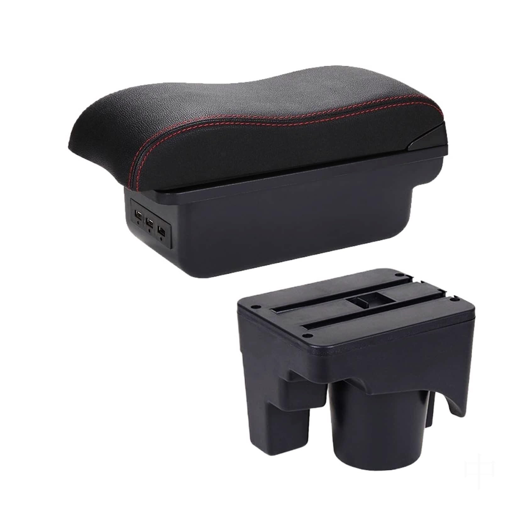 GTDTKGANAK Storage Box For Vw For Golf 5 For 6 For Mk5 For Mk6 For Jetta For Sagitar Car Armrest For Box Center Console Storage For(B1 3 Usb)
