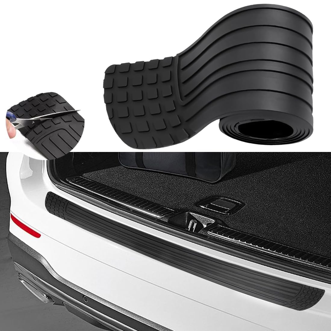 VAPORVERSE Rear Bumper Guard for MG TF 135 TF 120 TF 115 TF 160, Premium PVC Trunk Sill Protector Anti-Scratch Boot Edge Cover Exterior Styling Accessories