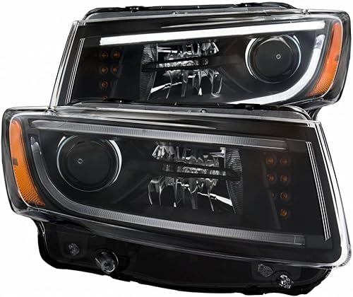 ANZO Para Jeep Grand-Cherokee 2014 2015 Proyector Faros Negro | 111329