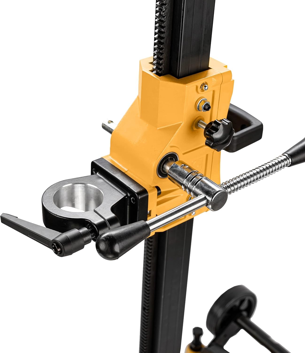 Pince de Fixation Ø 62 mm pour Supports de Carottage - Support de Montage pour Unité de Carottage - Pince de Fixation pour Carotteuse Diamantée - Espacement des vis L:80 mm/H:43 mm