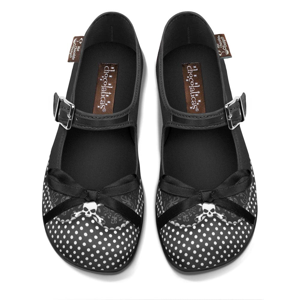 Hot Chocolate Design Chocolaticas Funky Canvas Women's Mary Jane Flat Shoes