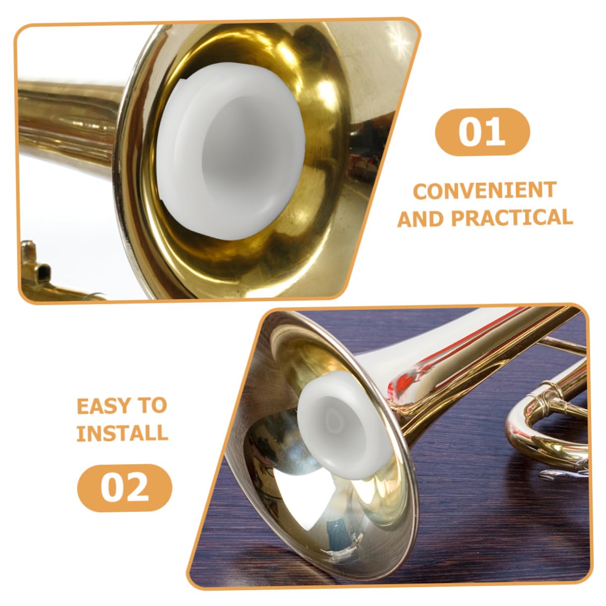 GOOHOCHY Mouthpiece Replacement for Wind Instruments 39mm Outer Diameter 13mm Inner Diameter Plastic C528 Model Musical Instrument Accessories
