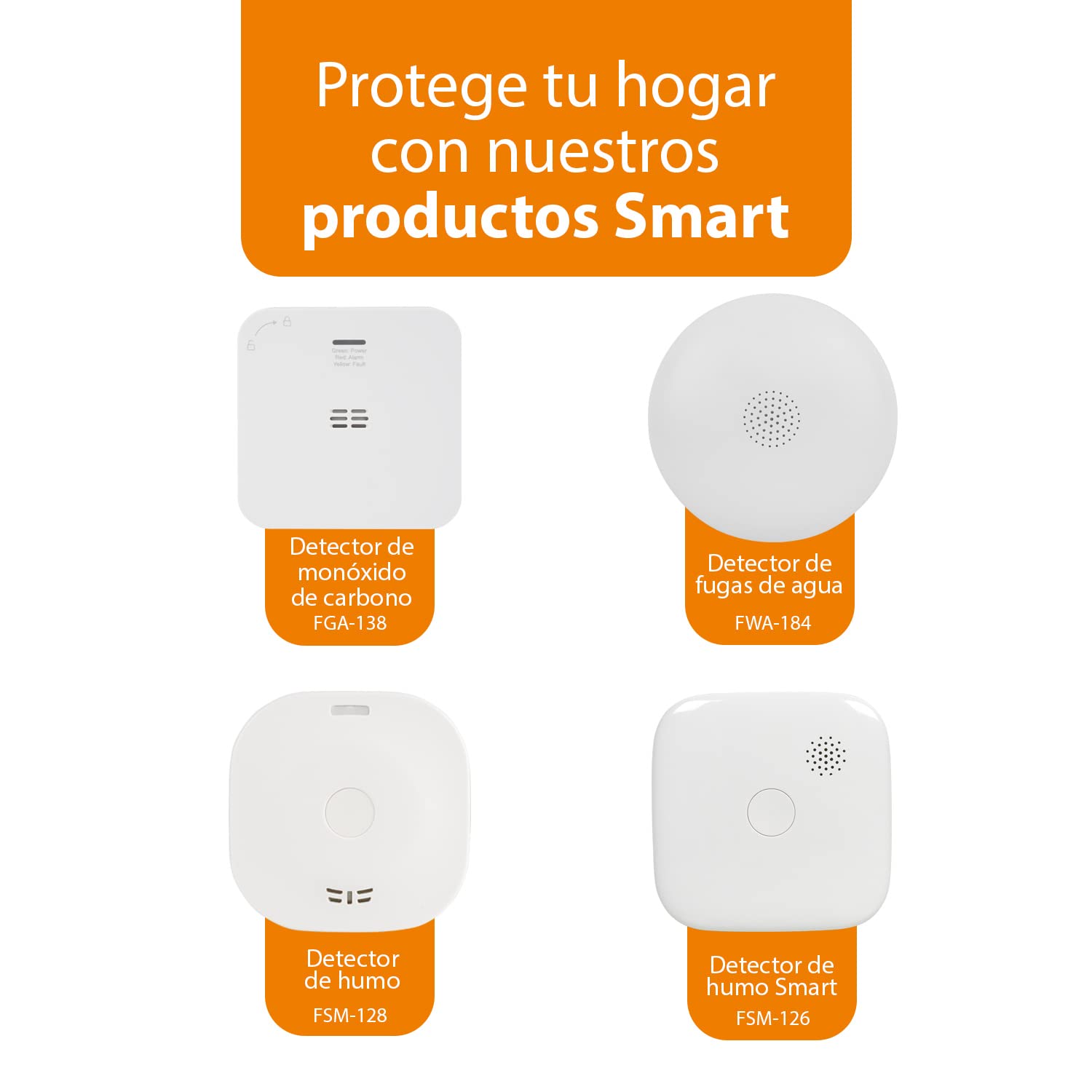 Smartwares FSM-12601 Detector de Humo Conectado - 85 DB - Cumple con la Norma EN-14604