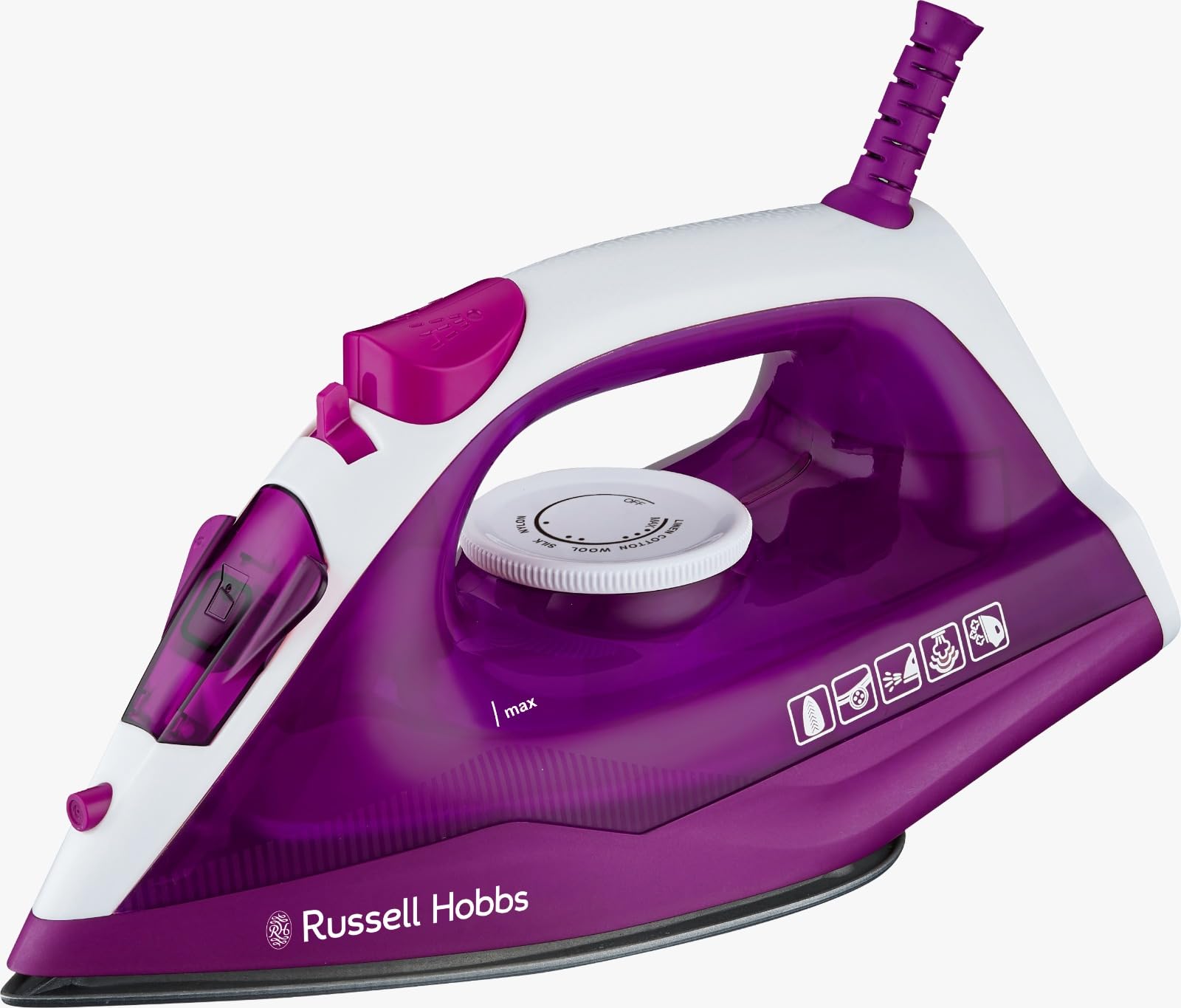 RUSSELL HOBBS FlashSteam 1600W Steam Iron | 5-in-1 Dry, Steam, Spray, Burst & Self-Clean | Ceramic Non-Stick Soleplate | Continuous Steam Performance | 210 ml Water Tank | Powerful Spray & Burst-image-16