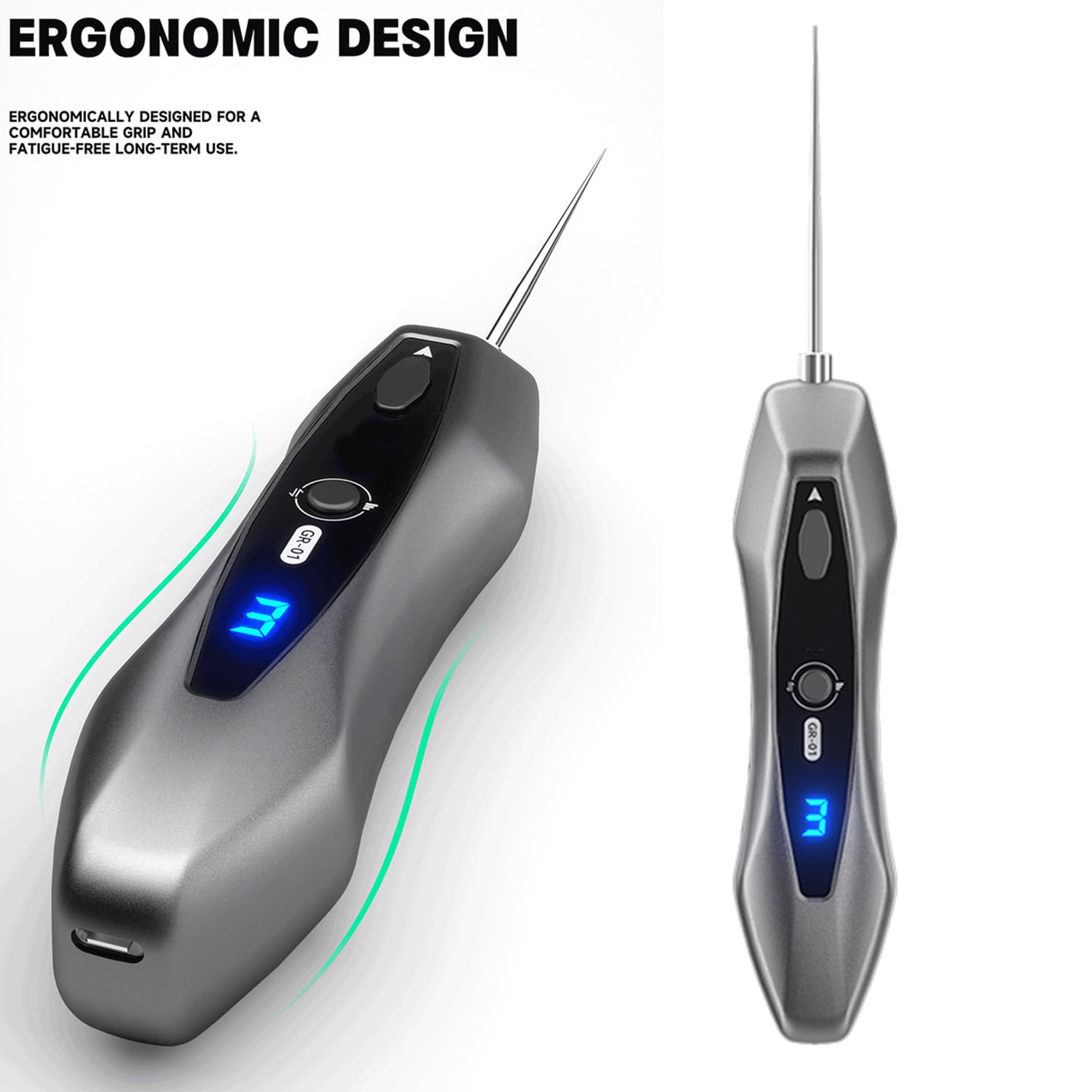 Professioneller Klebstoffreiniger Kaltlicht-Technologie Ergonomischer Griff Präzise Nadelkleberentferner für Elektronik Reparatur Hohe Drehmomente Klebstoffentferner Maschine