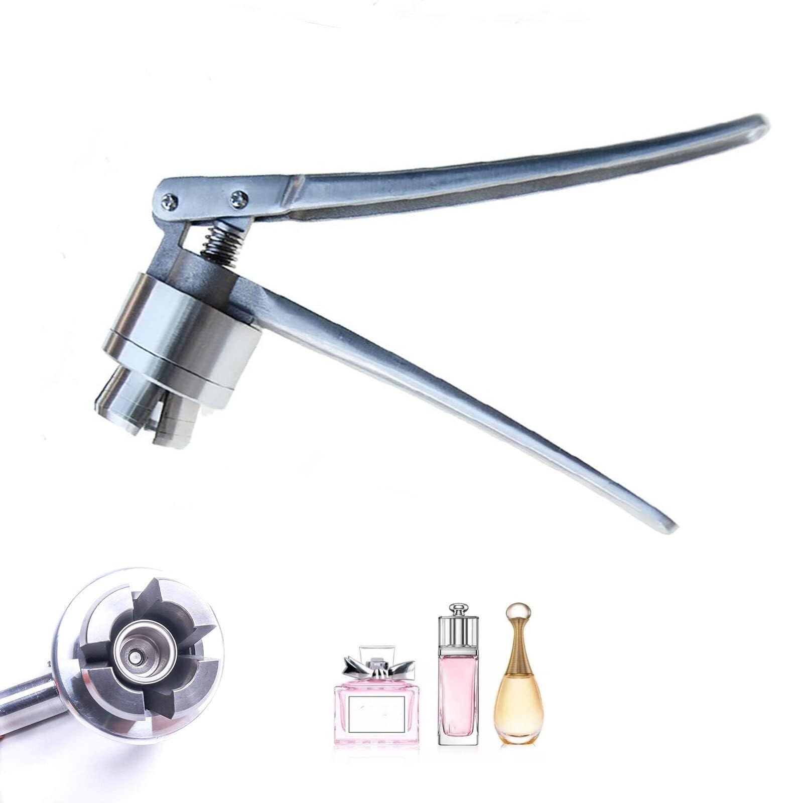 LJYKBFL Manual Perfume Crimper, 13mm Perfume Crimping Tool, Bottle Capper for Spray Bottle Sealing, Capping Machine for Fragrance Bottles, Easy to Use Perfume Cap Sealing Device