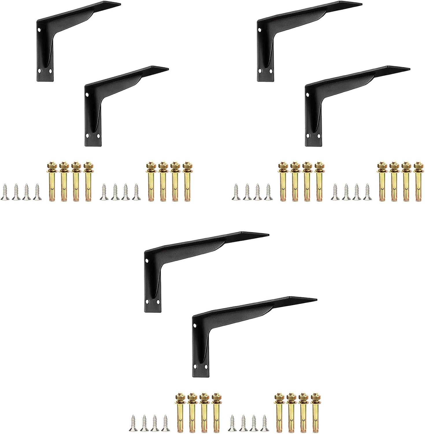 1Pair Shelf Brackets Metal Floating Shelves Bracket L Bracket Corner Brace Support Wall Corner Brace Joint Angles Bracket