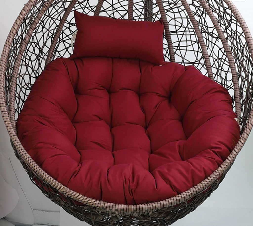 LXJBBD egg Garden Chair Cushion - Washable Hanging Mat Pads Replacement, Indoor Outdoor Swing Chair Cushion