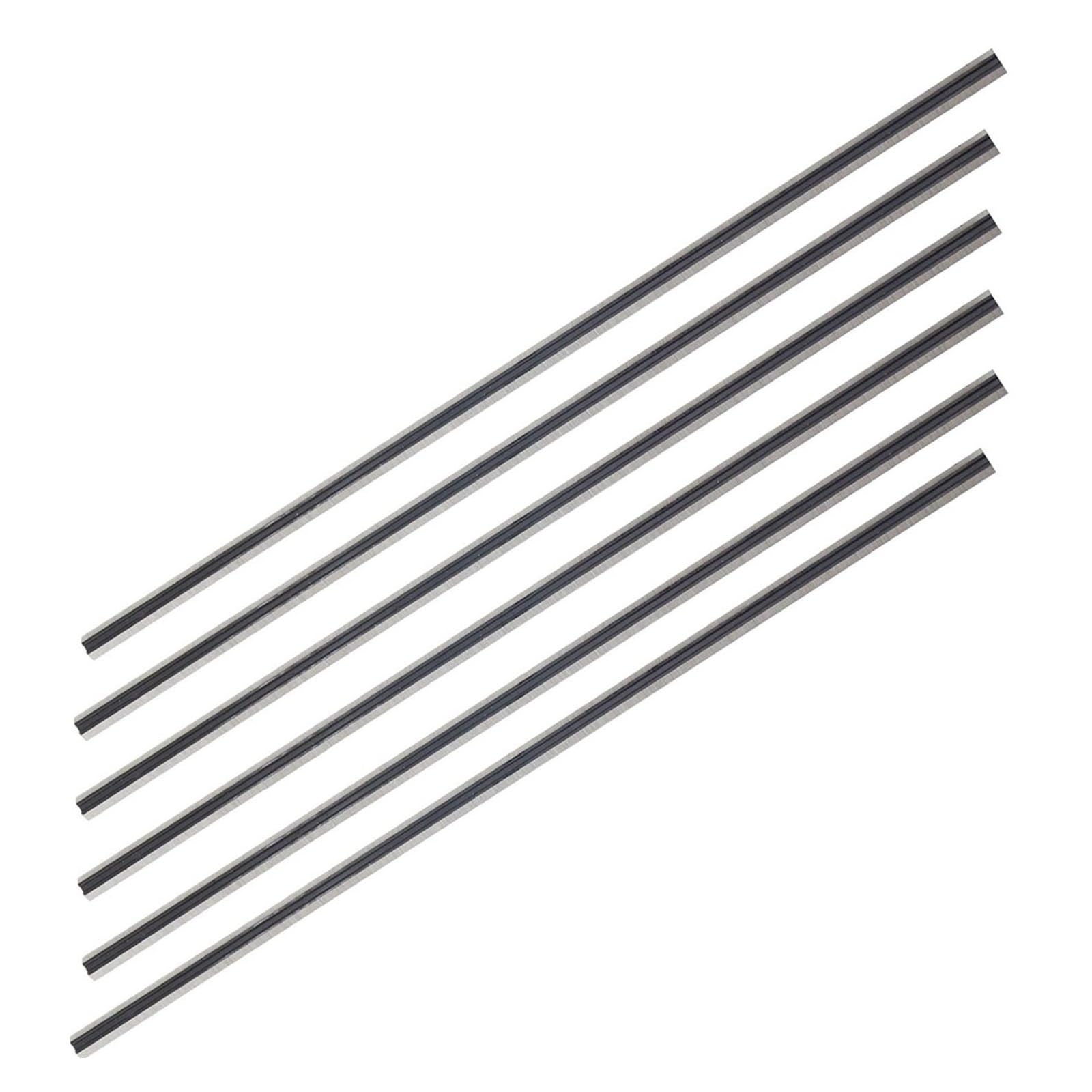 Cuchillas de Cepillo HSS Cuchillas de Repuesto for cepilladora de 306 x 8 x 2,0 mm, HSS, for cepilladora de Espesor 2012 y 2012NB, tratada térmicamente, de Doble Filo, Juego de 3 = 6 Piezas