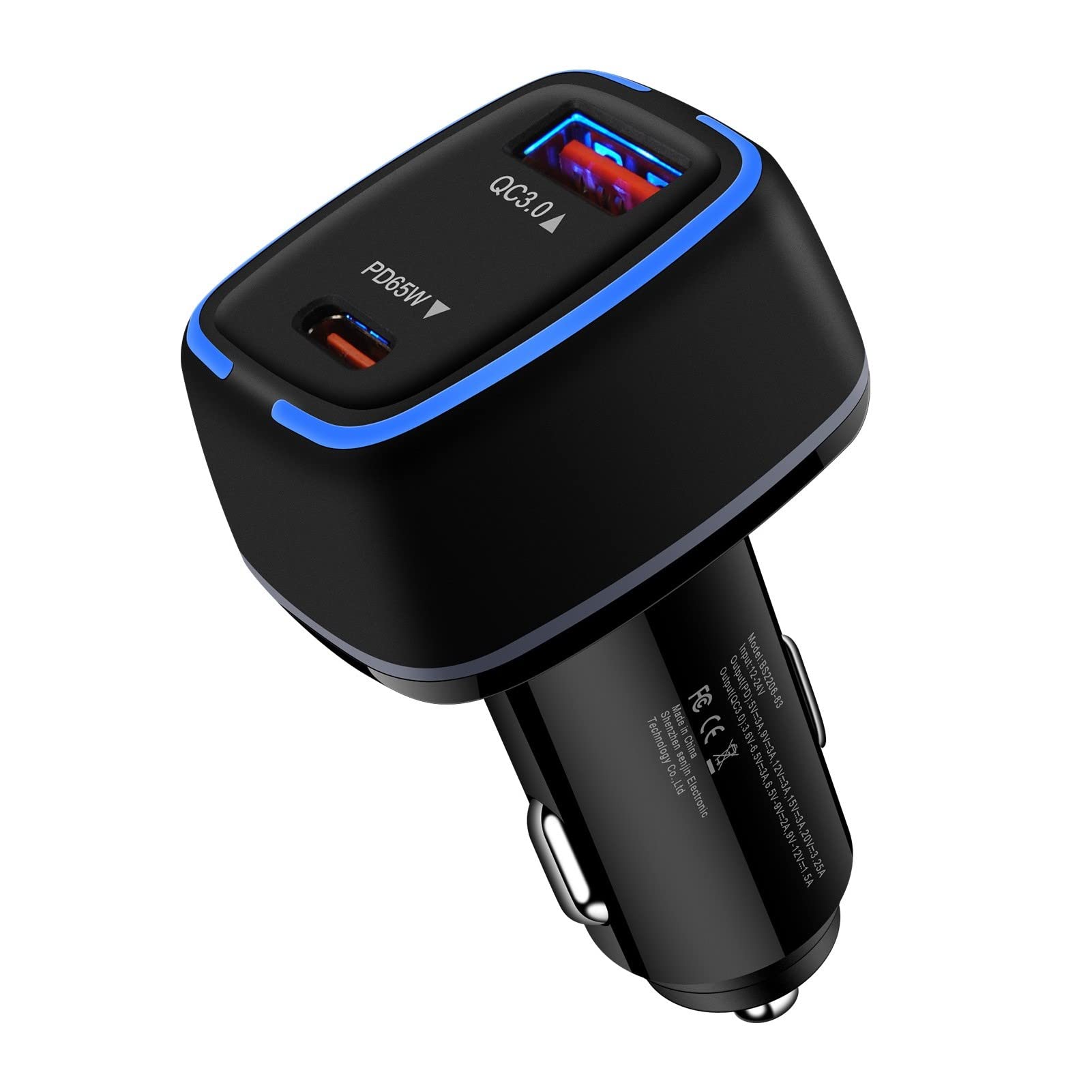 Super Fast USB C Car Charger,83W PD&QC Dual Port Car Charger Fast Charging USB C Car Adapter for iPhone 14 Pro/14 Pro Max/13 Pro Max/12/11 Pro;MacBook/iPad Pro;Samsung Galaxy A53/A13/S22 Ultra/S21 FE