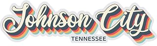 Johnson City Tennessee Souvenir 4-Inch Vinyl Decal Sticker 3D Design 4-Inch|Sticker