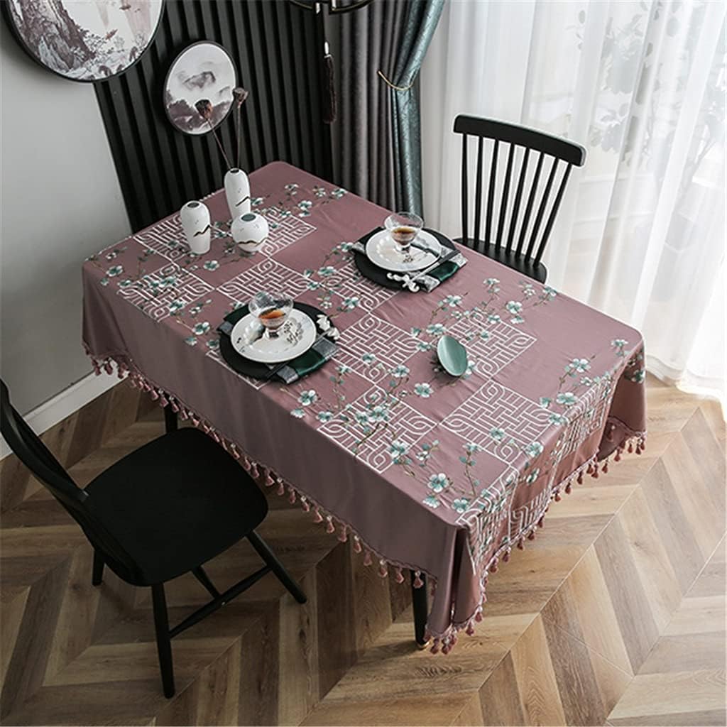 Chinese Tablecloth Rectangular Home Hotel Banquet Princess Dining Table Table Cloth Fabric(110 * 170cm)
