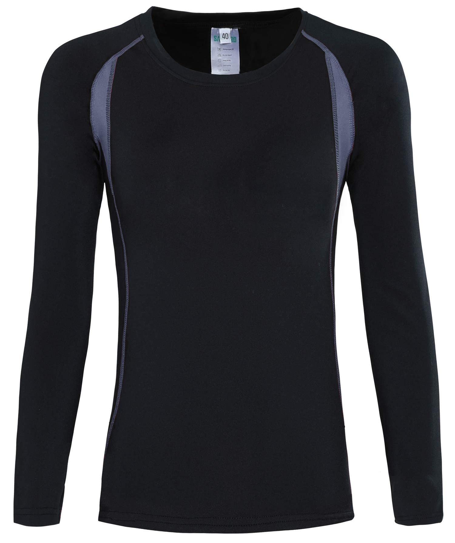 HAINES Ropa Termica Mujer Transpirable Conjunto Interior Termico para Esquí Running Fitness, Gr.36-44