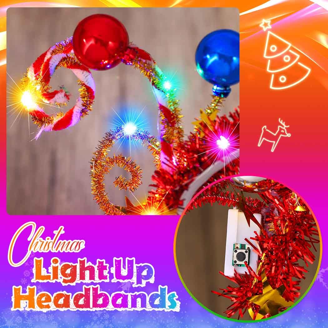 Fashband Christmas Headbands LED Glitter Ball Headband Color Party Headpiece Hair Accessories for Women, Multicolour - Image 4