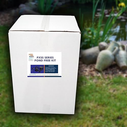 Miniatura 2 de HALF OFF PONDS - Kit de cascada Savio Pond Free 1200 - Revestimiento EPDM de 5 pies por 15 pies, bomba de agua de la serie Manta de 1200 GPH - PXSS4