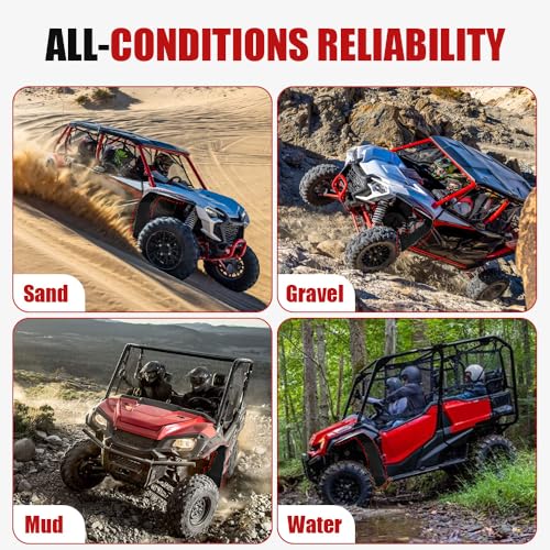 Image of Fender Flares Mud Flaps for Honda Pioneer 1000-5 2016-2025,2PCS | Front Extended Mud Guards UTV Wider Fender Extensions for Honda Pioneer 1000 5 Accessories