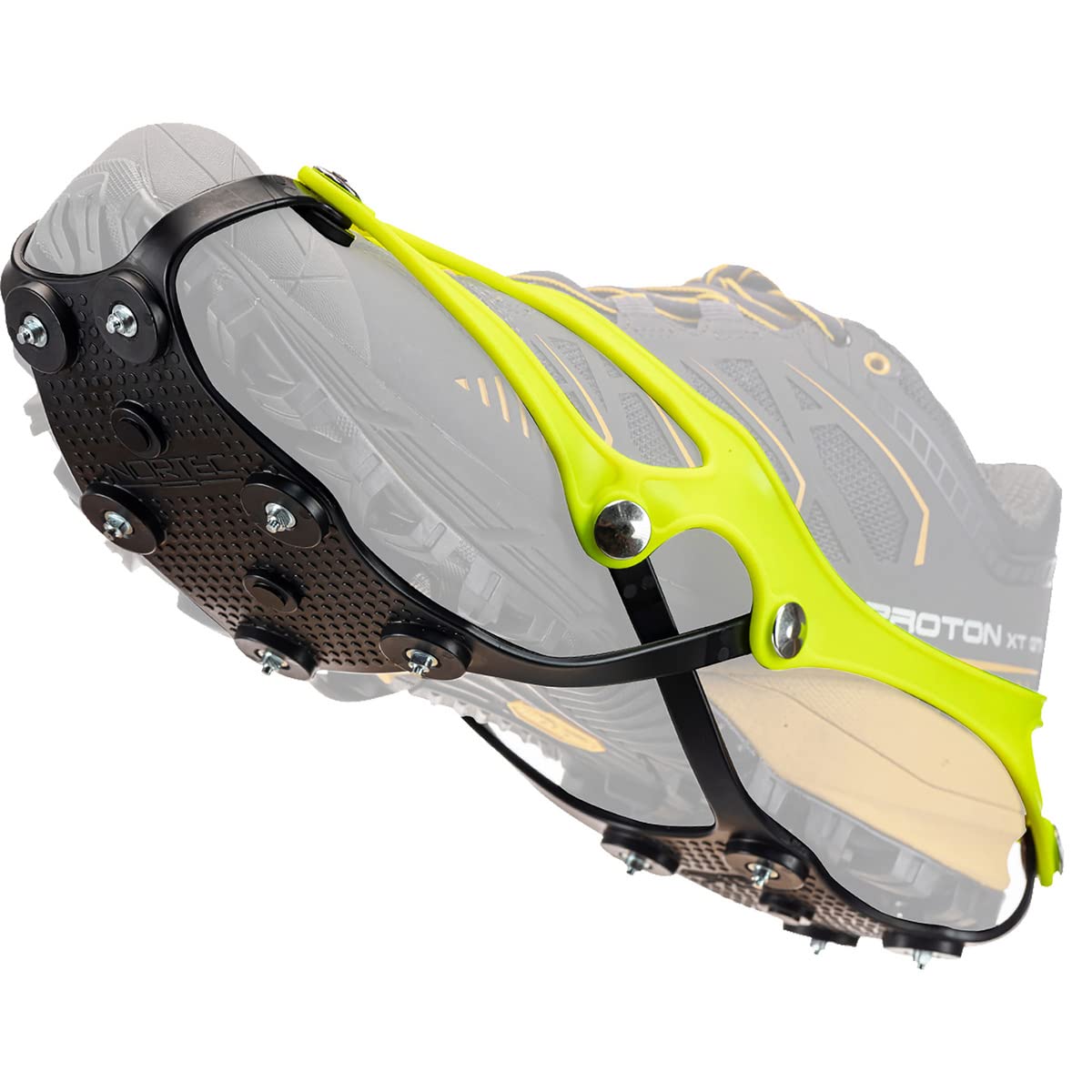 Nortec Crampons CORSA Wyprodukowano we Włoszech do biegania w śniegu i zimowego biegania po mieście na lodzie i śniegu, mikro raki do butów do biegania z etui -
