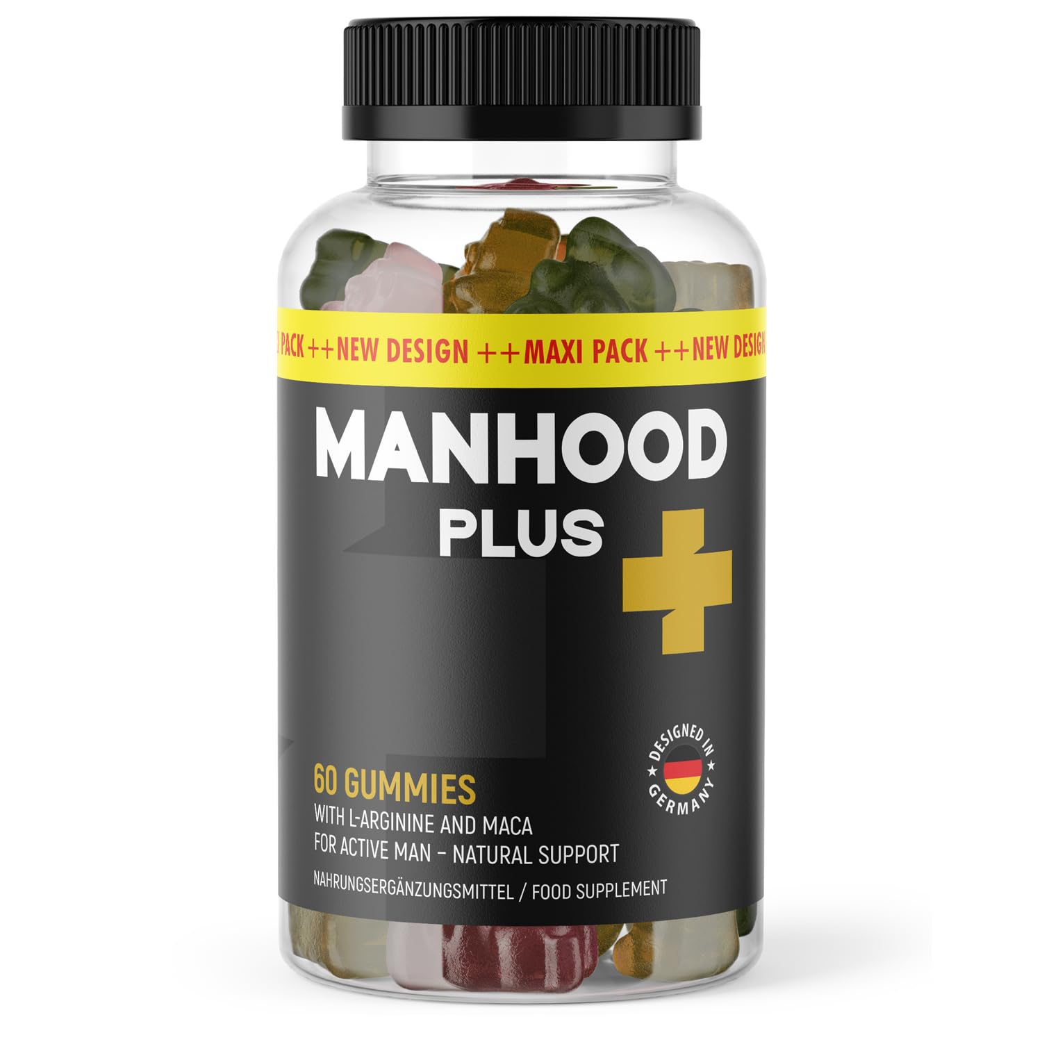 Manhood Plus Gommes | Formule naturelle pour la virilité masculine | Facile à utiliser | 60 gommes (2)