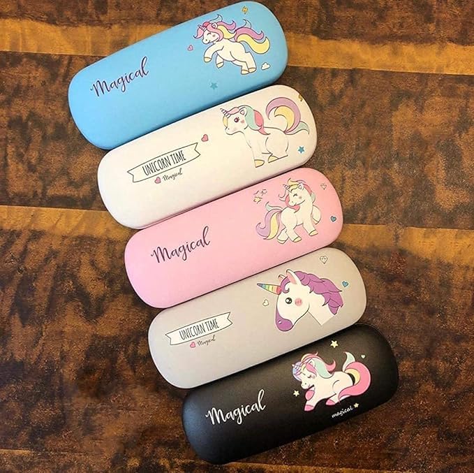 AMB Unicorn Print Eyeglass Case/hard case Spectacle Cover Unisex Care Glasses,for Kids (random color) - Image 5 thumbnail
