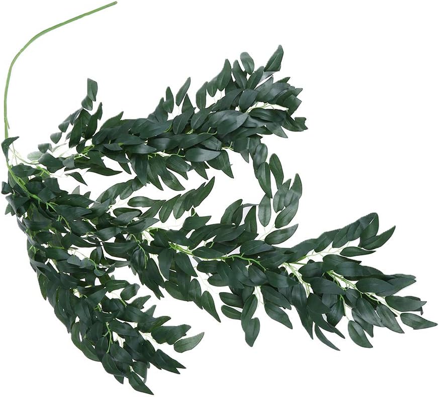 Cutebility Artificial Ivy Rattan Hanging Willow Vine Simulation Plant Leaves Garland Backdrop Wedding Garden Home Decoration