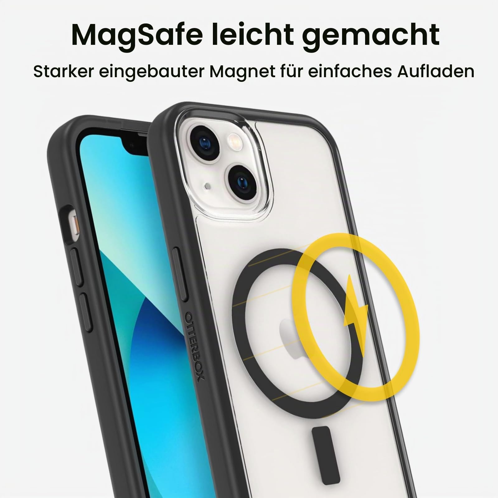OtterBox Clear Case mit MagSafe für iPhone 15, Narwhal