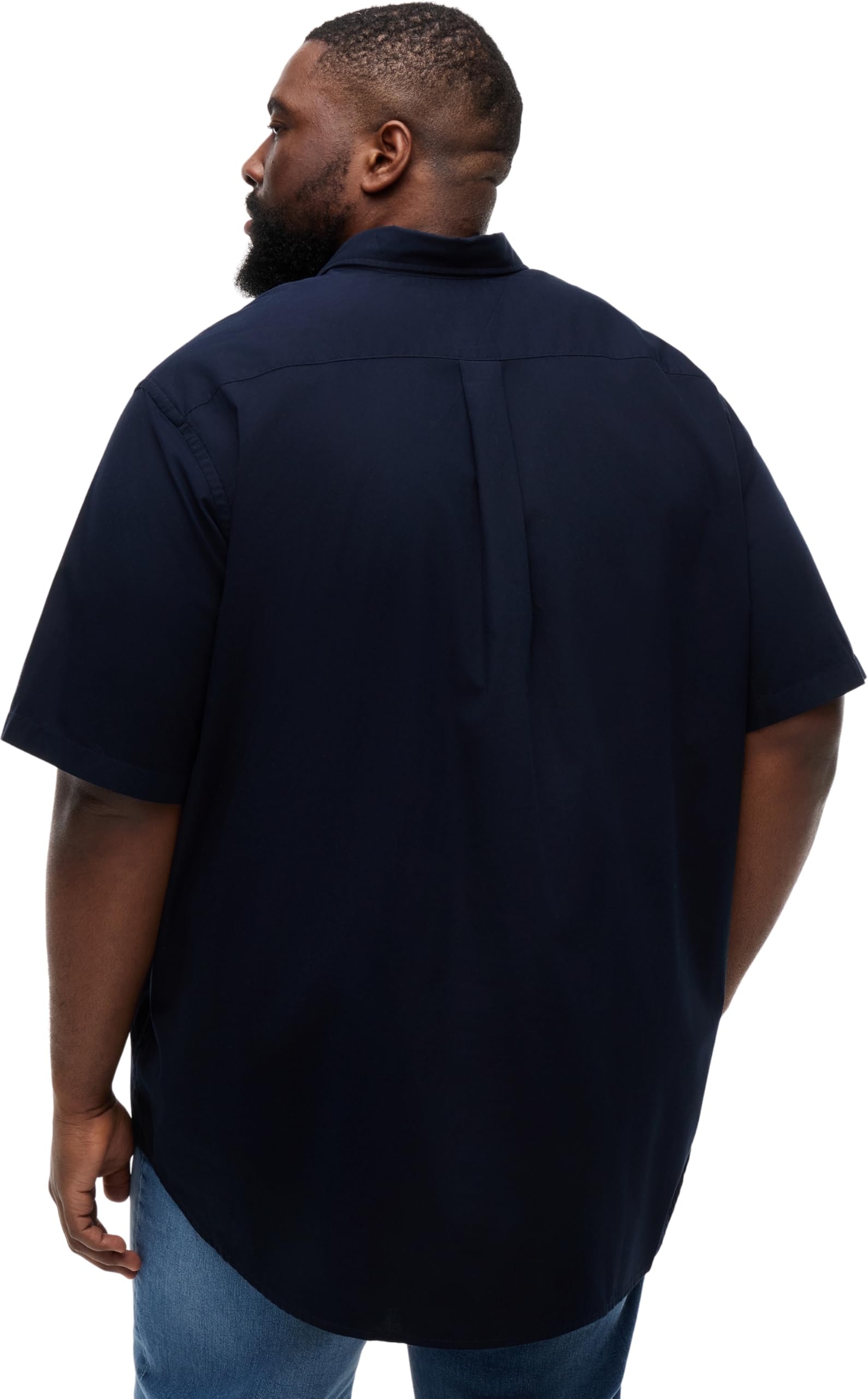 Tommy Hilfiger BT-Flex Poplin Solid S/S Shirt-b Mw0mw41257 Camisa S/S Hombre (Pack de 1)