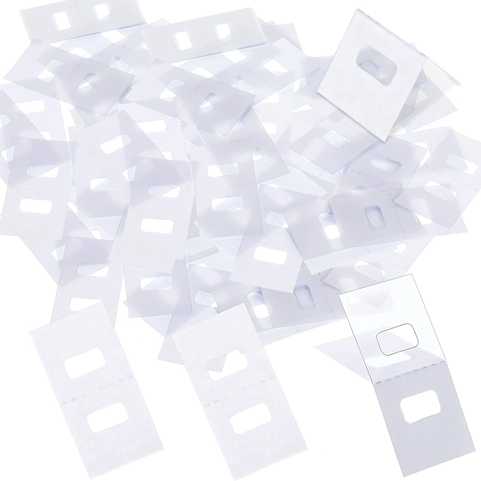 TOODOO Vertical Blind Repair Tabs Vertical Blind Vane Saver, Clear (60 Pieces)