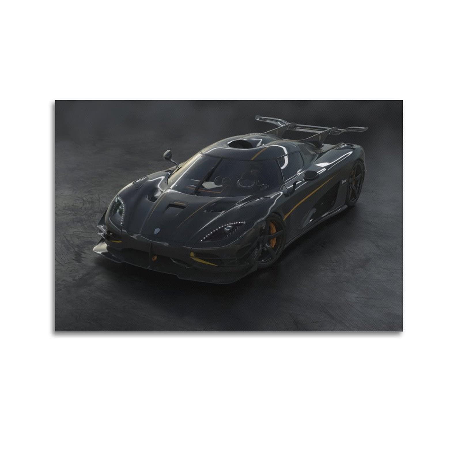 Supercar Poster for Koenigsegg One Racing Car Decorative Painting Canvas Wall And Art Picture Family Bedroom Decor 12x18inch(30x45cm)