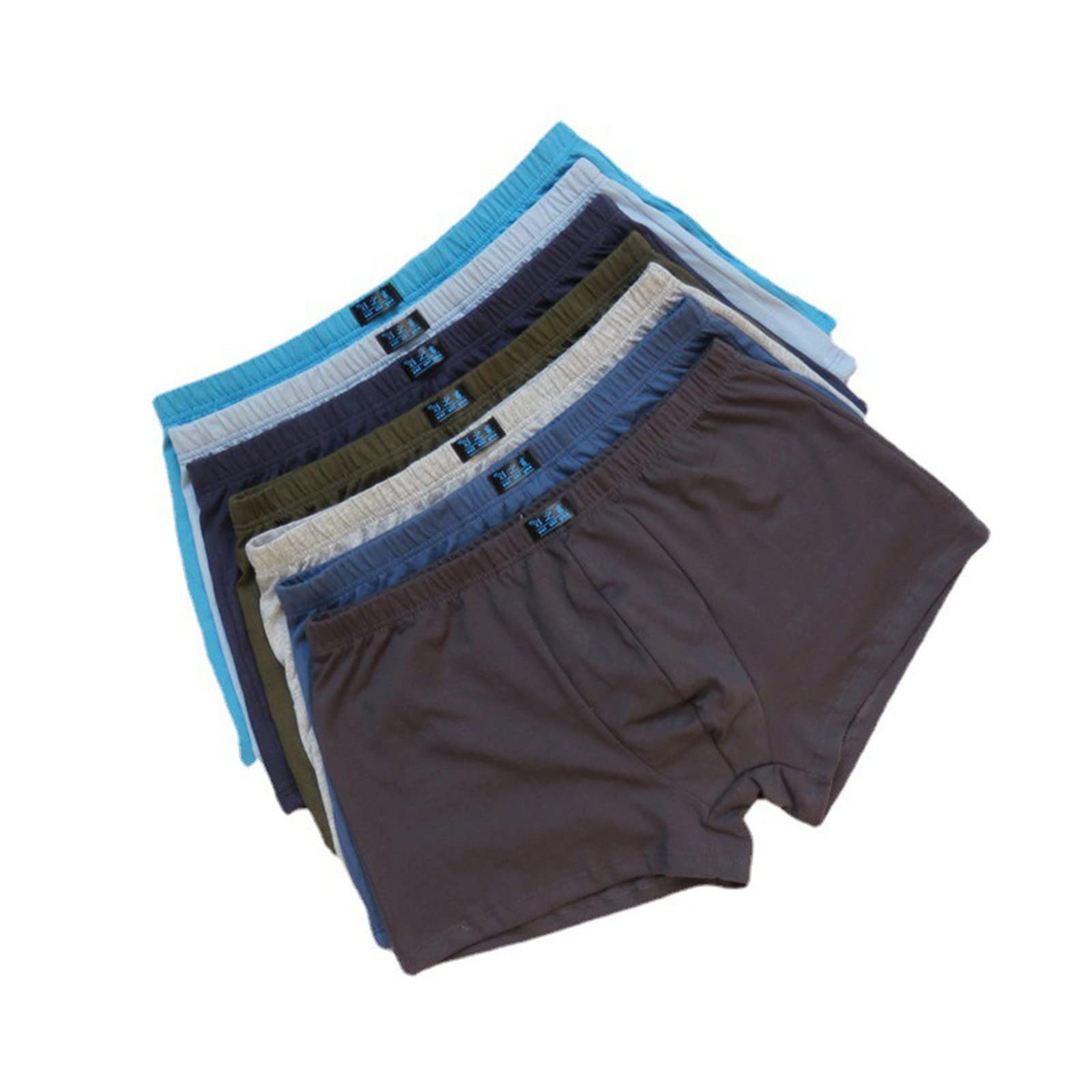 Mutande Uomo Cotton Plus Size Uomo Boxer Shorts Traspirante L-6Xl 6 Pc/Lotto