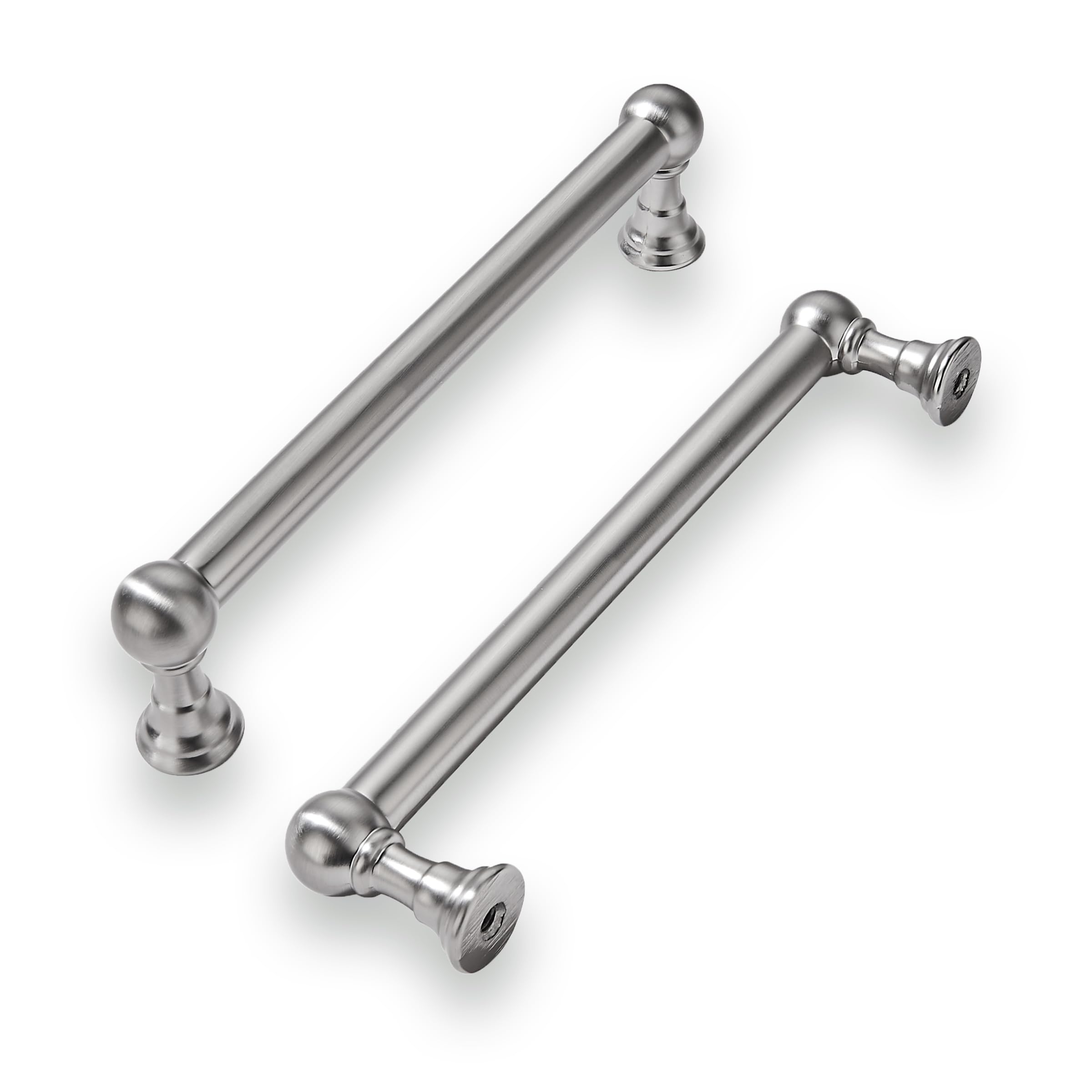 KHTUMEWARE-170309 Brushed Nickel Cabinet Pulls CTC 5 in (128 mm) 10-Pack