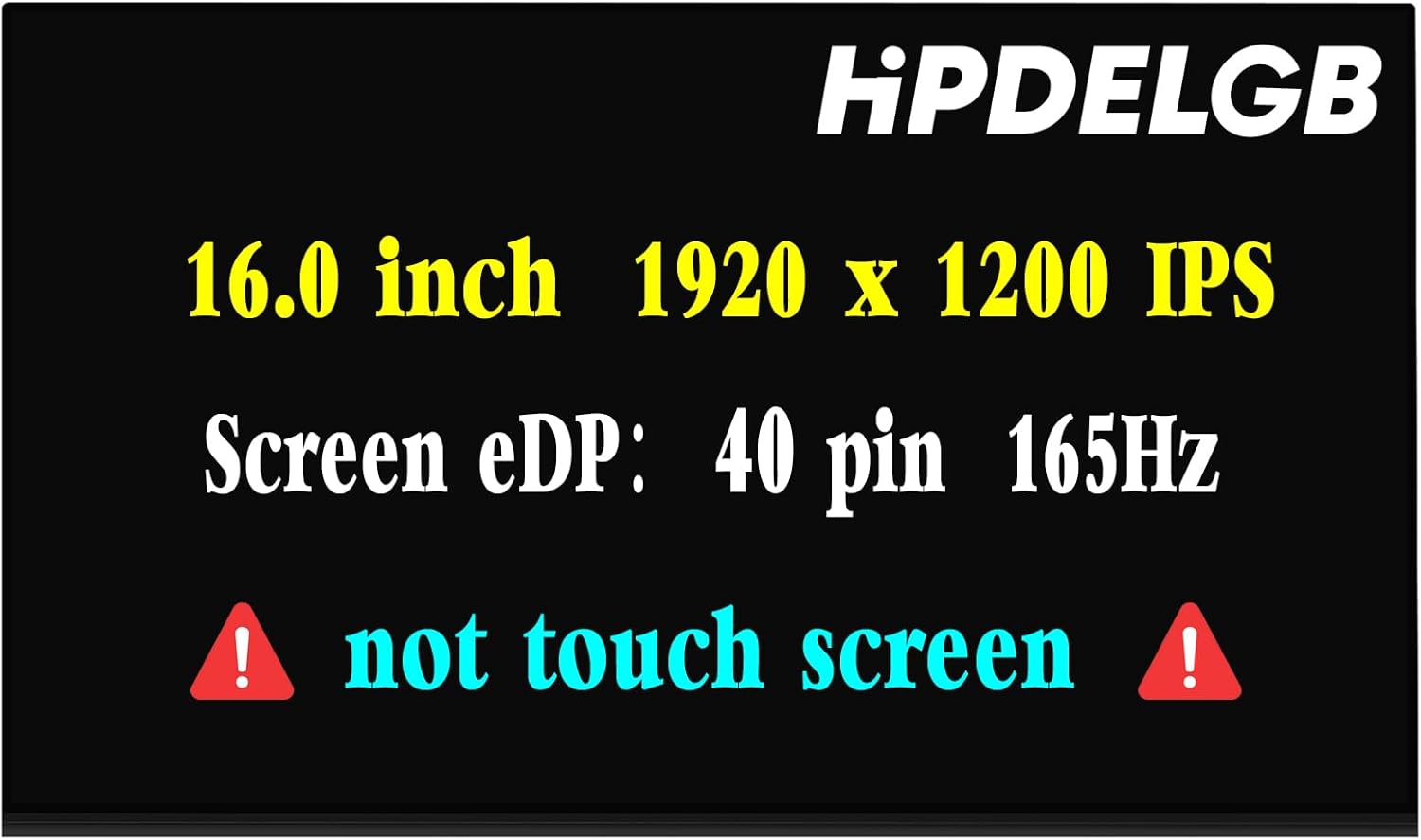 Replacement for ASUS TUF Gaming A16 F16 FA607 FX607 FA608 FA617 FA617NT FA617NS FA617XS FA617NSR GX650 2023 2024 165Hz WUXGA 1920x1200 IPS 40Pins LCD Non-Touch Display Screen Panel