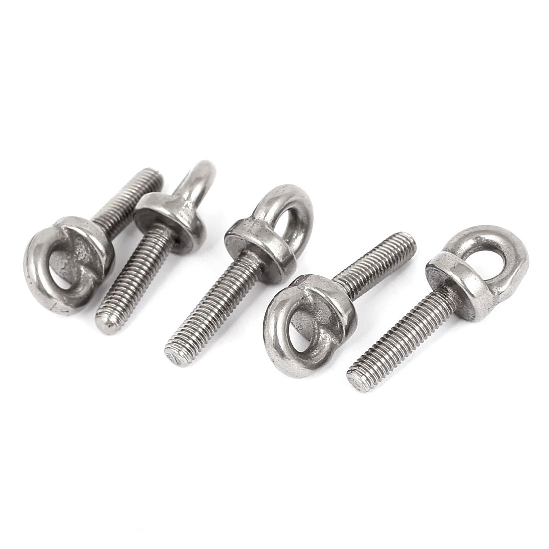 Aexit M5 x 20mm Metric Thread Machinery Shoulder Lifting Eye Bolt 5Pcs