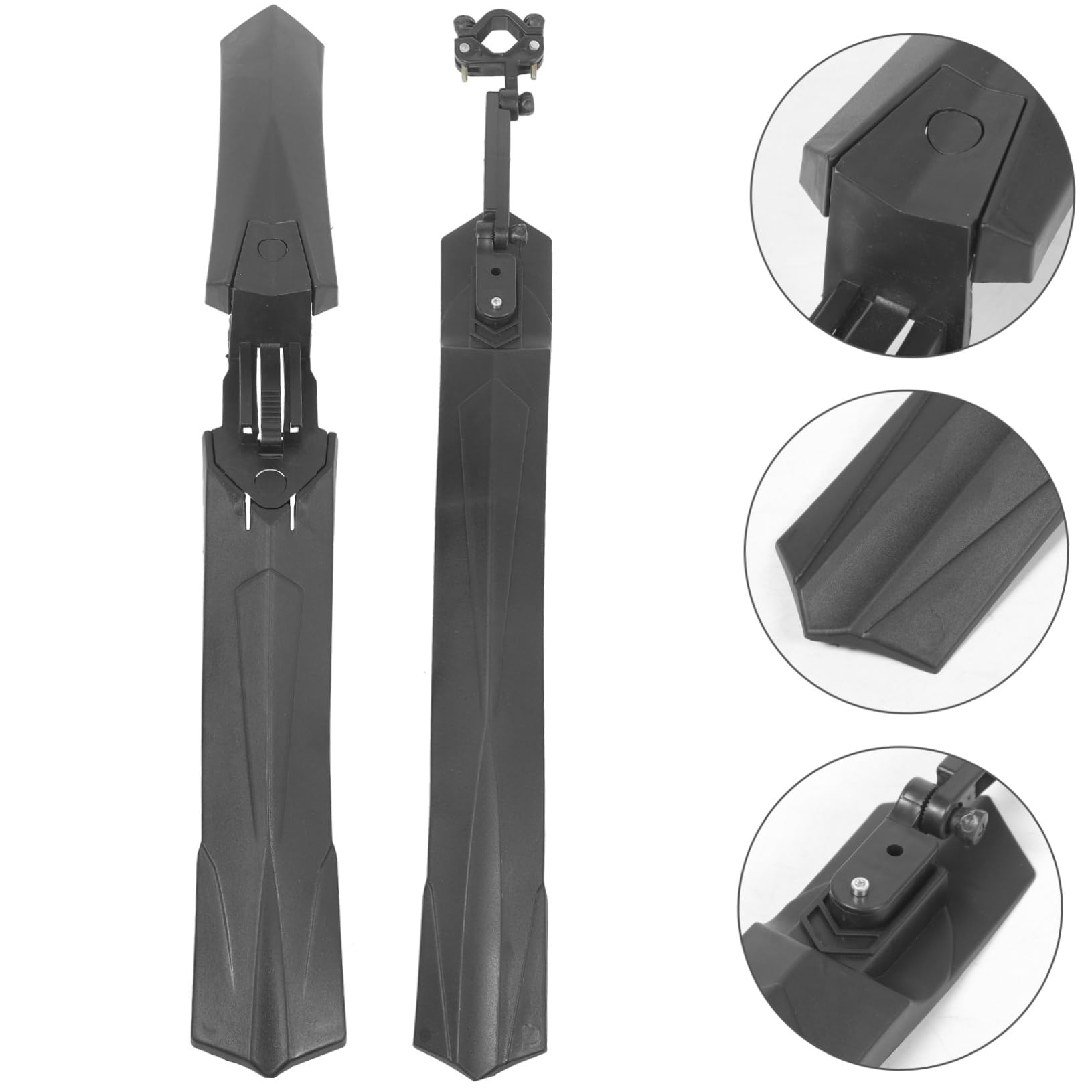 YARNOW Garde-Boue Avant et arrière VTT Gourde décalcomanies de vélo de Montagne brochettes Accessoires de Tout-Terrain Garde-Boue de vélo Garde-Boue vélo Robuste résine Black