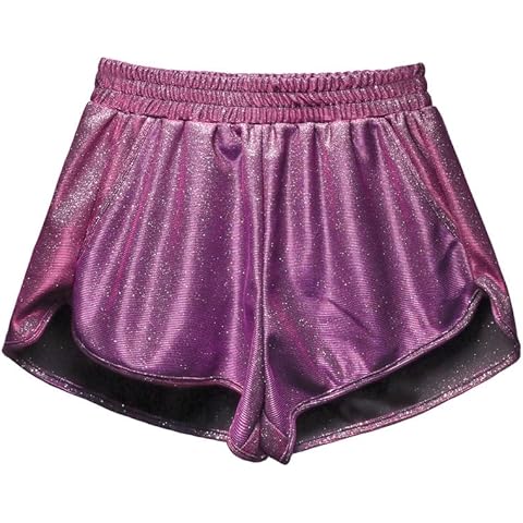 Perfashion Women's Shiny Metallic Hot Shorts Cover