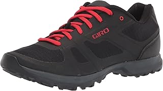 Giro Gauge Mens Mountain Cycling Shoes - Black/Bright Red (2021), 40