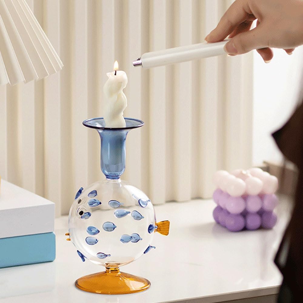 Hurricane Glass Candle Holders for Pillar Candles Multiple Size Home Unique Crystal Glass Holder Tealight Centerpieces-2pcs