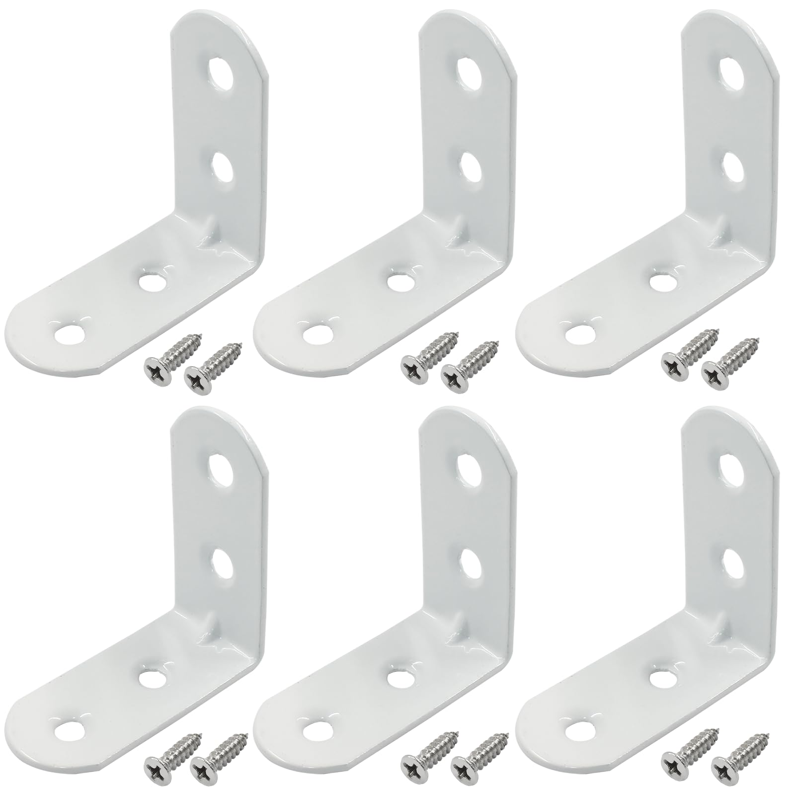 Corner Bracket, Pack Of 20, L-shaped Bracket, 40 X 40 Mm, 90 Degree Angle Bracket With 80 Screws - View #8