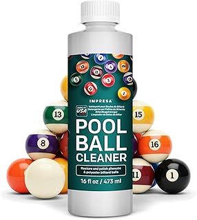 Pool Ball Cleaner & Polisher 16oz – 3-in-1 Formula Cleans, Restores & Protects Billiard Balls – Removes Chalk, Dirt & Stains – Enhances Shine & Accuracy – Safe for Phenolic Balls – Made in USA