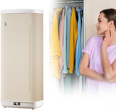 1000W Portable Automatic Steam Ironing Machine,Automatic Ironing Machine with Remote Control,Electric Clothes Dryer, 360  Hot Air Circulation/240min Intelligent Timer
