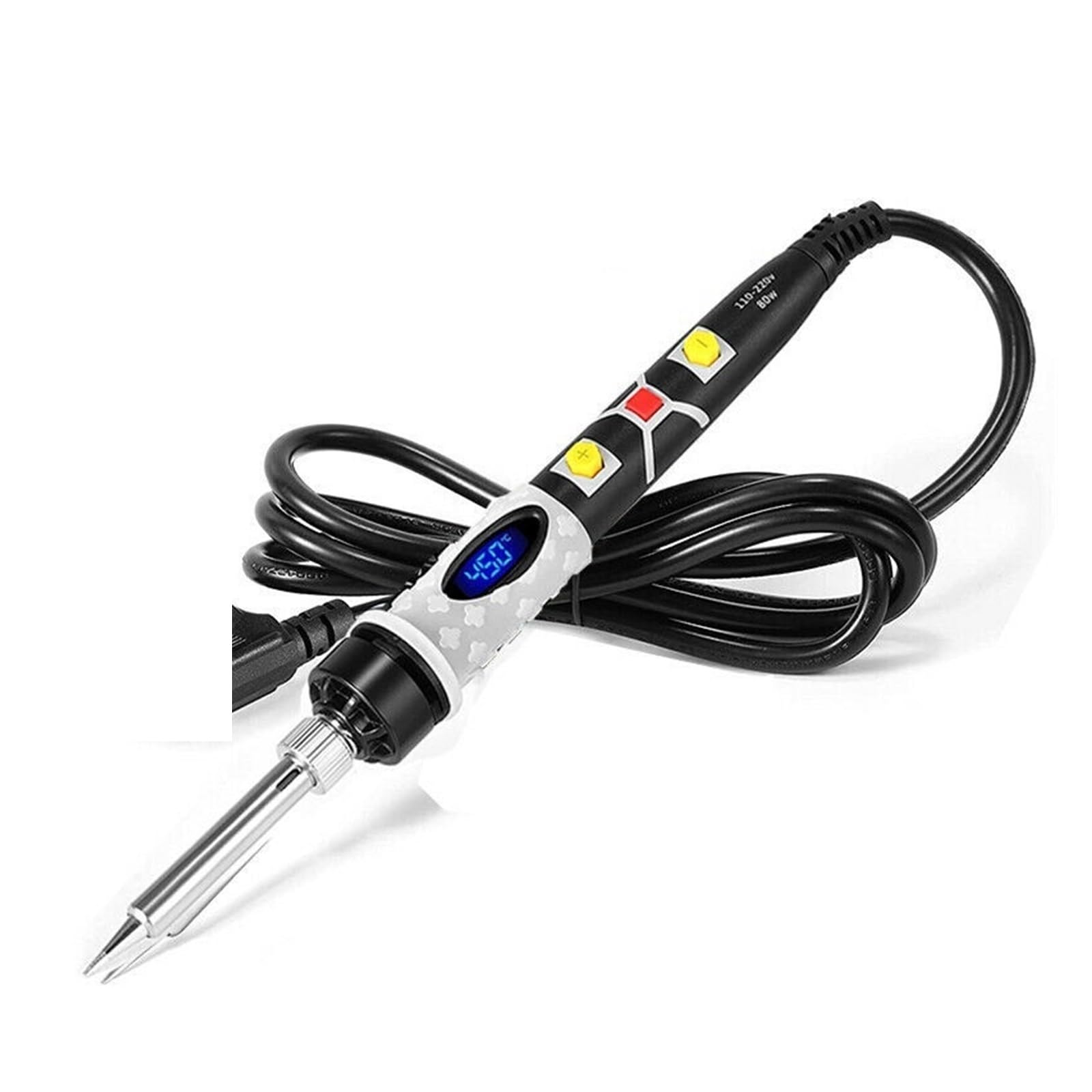 Kit saldatore da 80 W, punte for strumenti di saldatura elettrica, saldatura a gas a temperatura regolabile, set di strumenti for la riparazione del calore, stazione di saldatura - Kit per saldatura