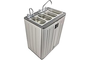 4 Compartment Sink for Food Truck: Standard Size Electric Sink with Hot Water