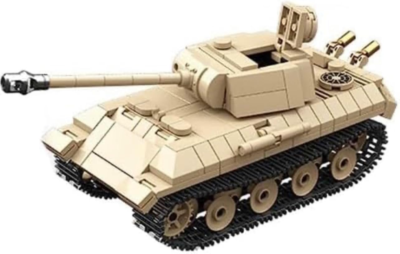 General Jim's German Panther Ausf. Tank Building Set – WW2 Brick Model with Rotating Turret & Detailed Tracks – 529 Pieces – Historic Military Set for Collectors – Compatible with Major Brick Brands